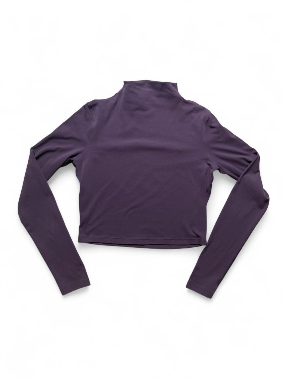 lululemon athletica All Aligned Deep Plum Long Sleeve Mock Neck Top - Size 8